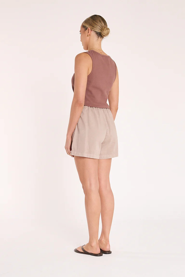 Arlo Denim Short - Mocha