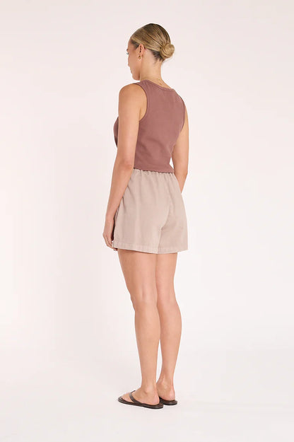 Arlo Denim Short - Mocha