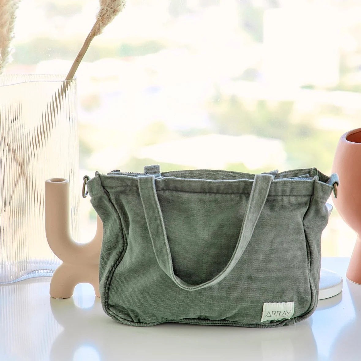 Mini Pocket Tote - Forest
