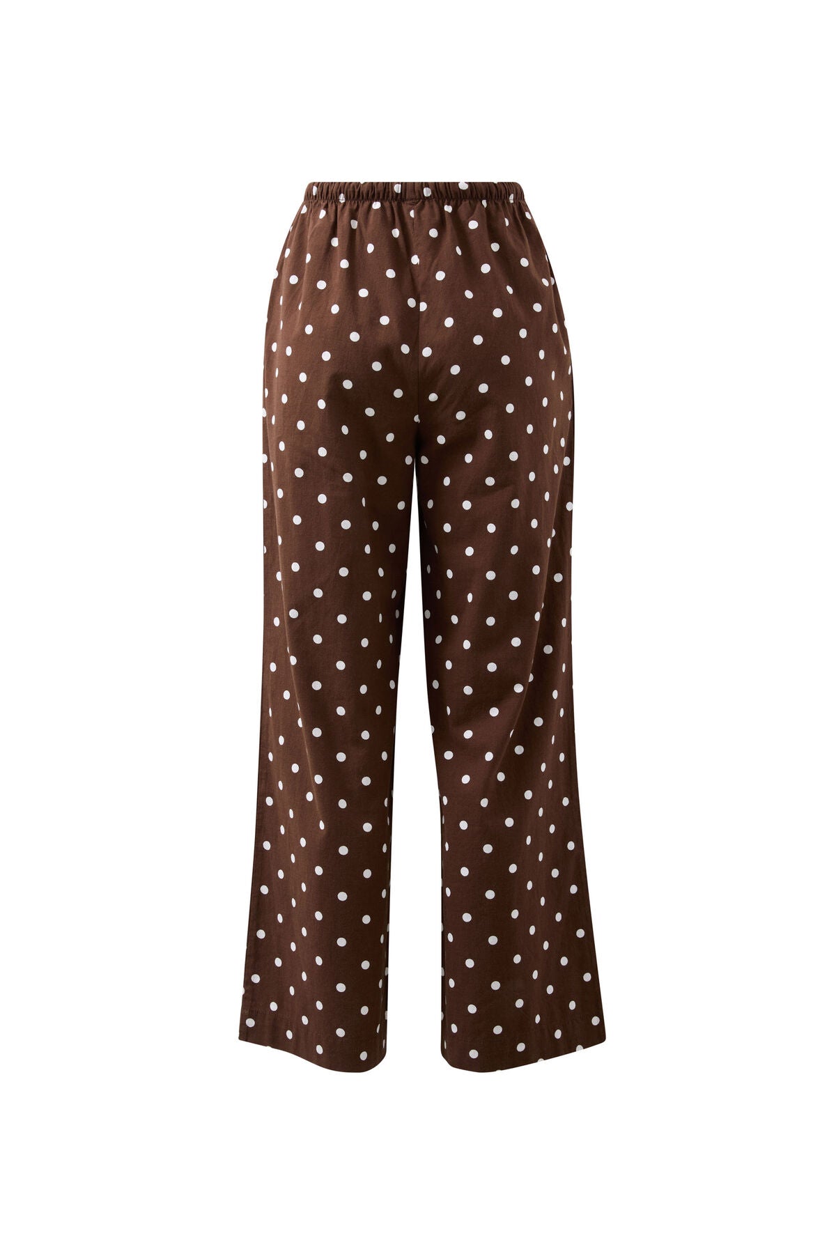 Resort Pant- Choc polka dot