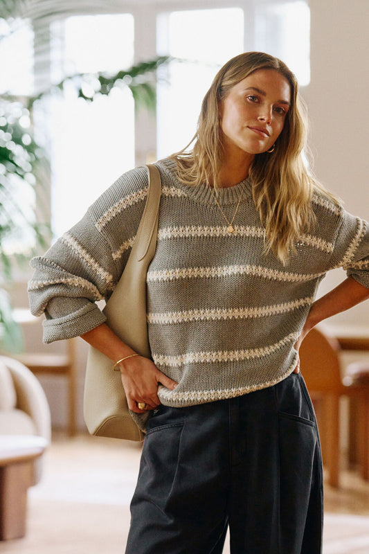 Lila Oversized Knit Crew