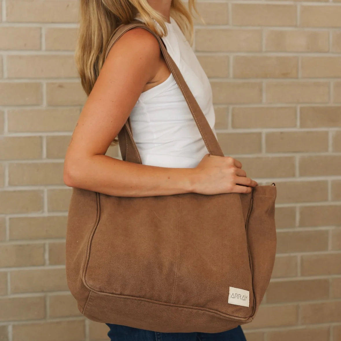Everyday Pocket Tote - Mocha