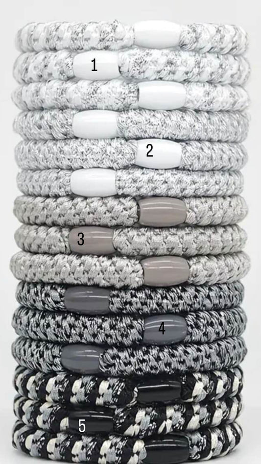 Hair Ties- Silver collection