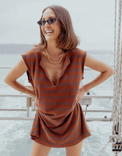 Suki Dress / Cappuccino Stripe