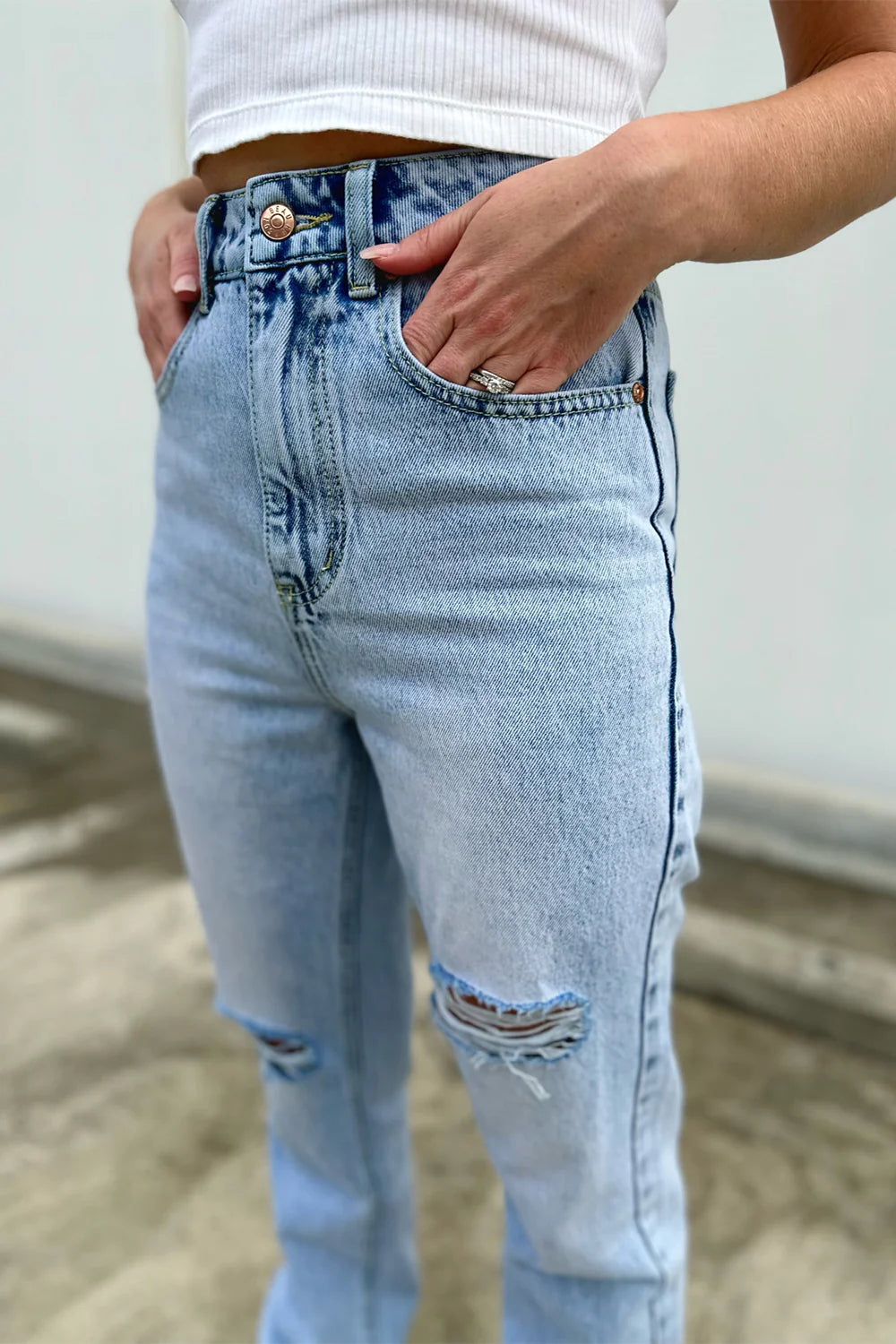 Remi High-Waisted Denim Jeans