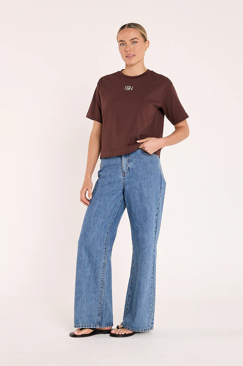 F&N Signature Tee - Chocolate