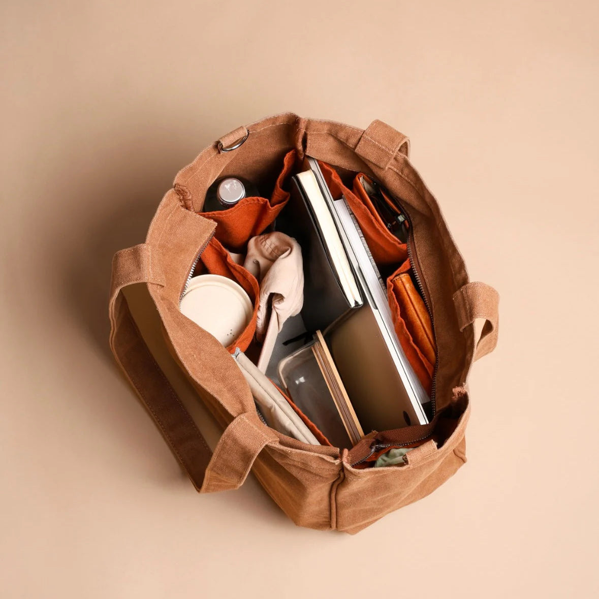 Everyday Pocket Tote - Mocha