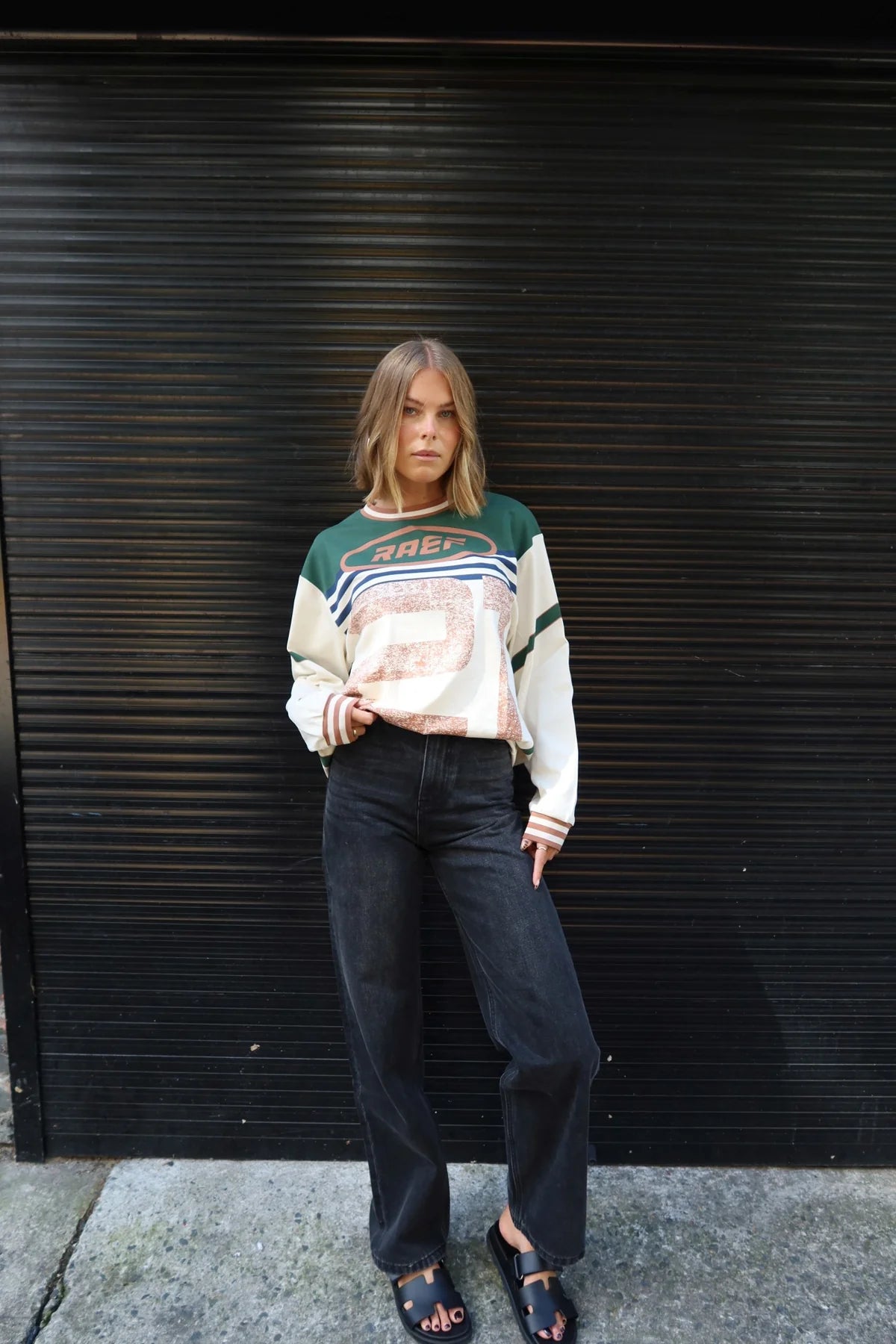 Asha LS Tee - Chalk Mutli