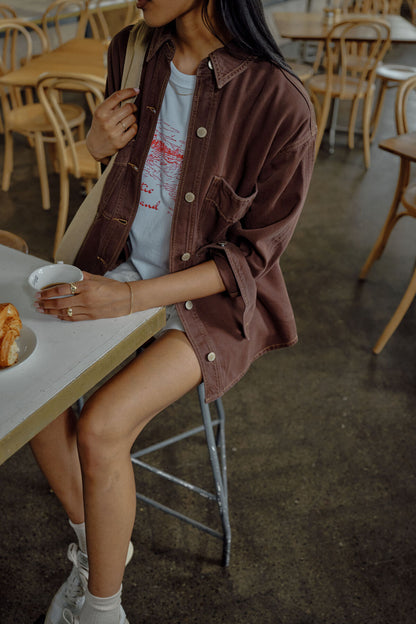 Bobbi Side Pocket Denim Shacket