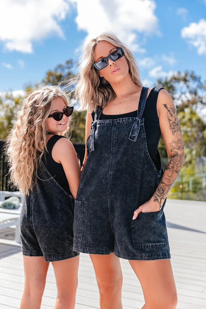 FRANKIE OVERALLS WASHED BLACK