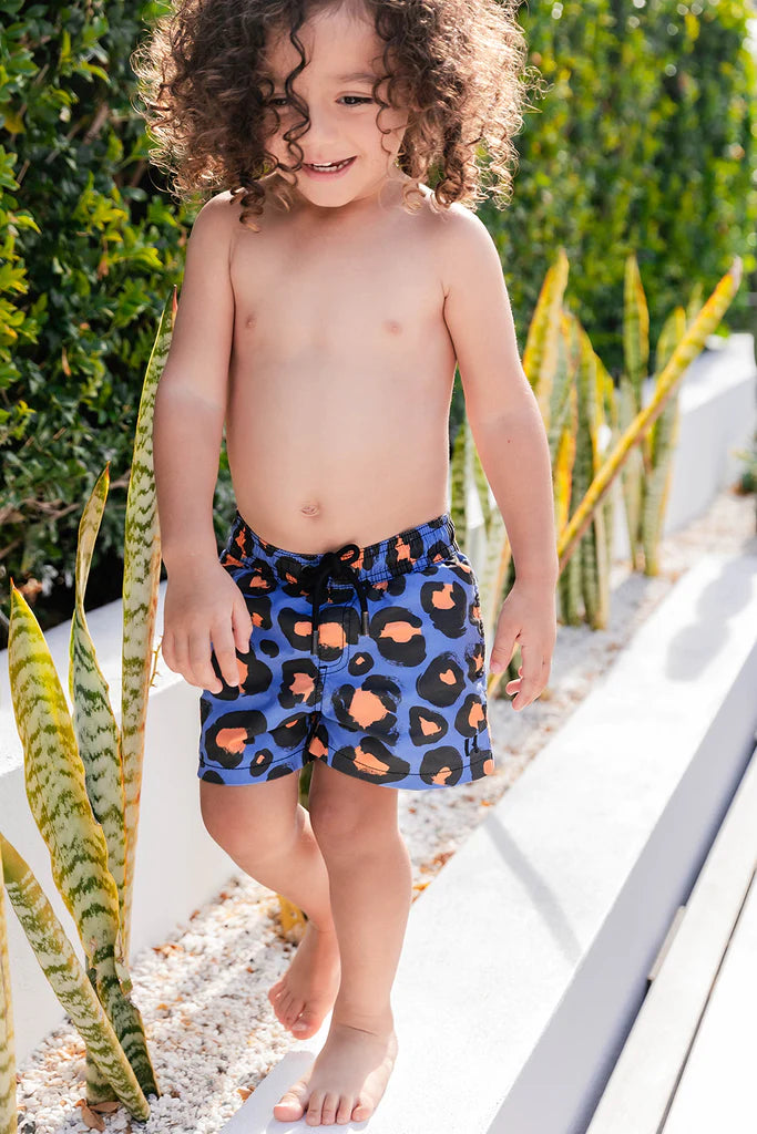 SUMMER LEOPARD SWIM SHORTS - KIDS