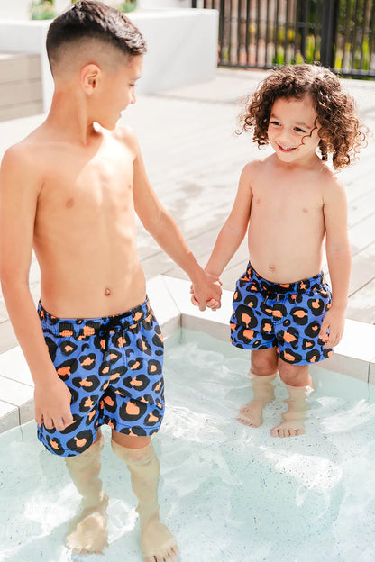 SUMMER LEOPARD SWIM SHORTS - KIDS