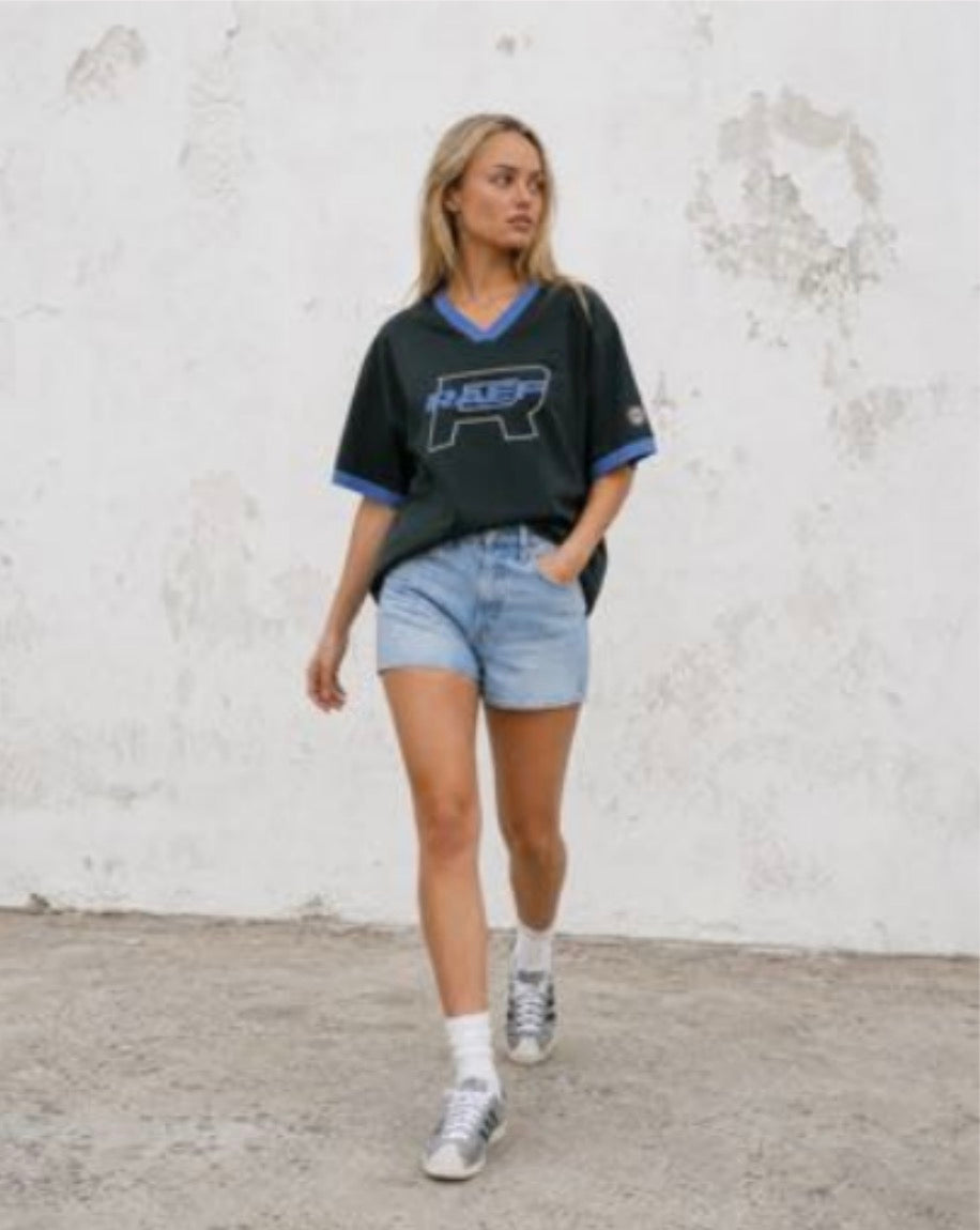 Kya Wrap V Neck Tee - Pine