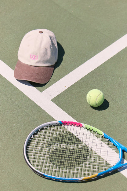 Gigi Two-Tone Cap - Chocolate Pink