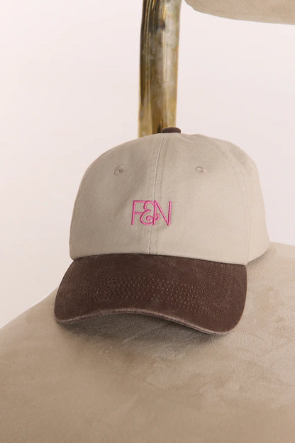 Gigi Two-Tone Cap - Chocolate Pink