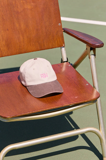 Gigi Two-Tone Cap - Chocolate Pink