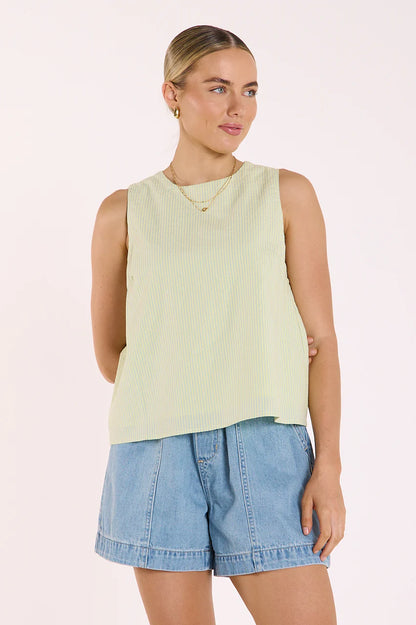 Naomi Tank - Green Stripe