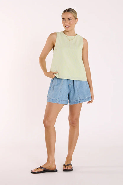 Naomi Tank - Green Stripe