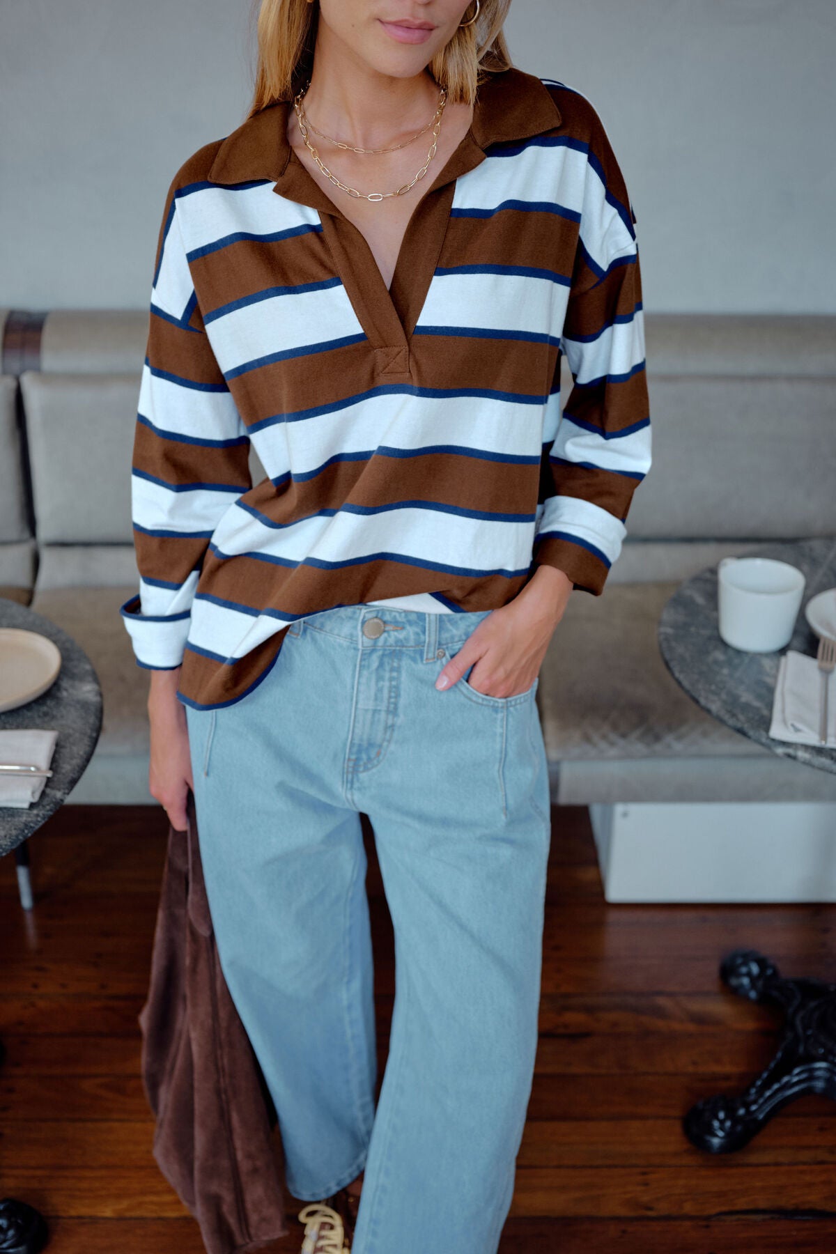 Shelby Slouchy Rugby Top
