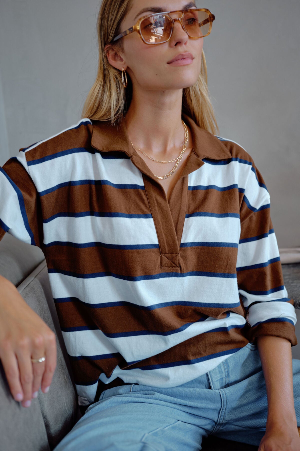 Shelby Slouchy Rugby Top
