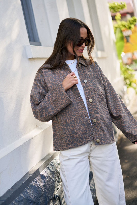 Ziggy Shacket - Leopard