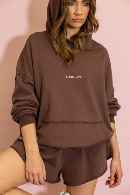 The Minty Hoodie - Chocolate