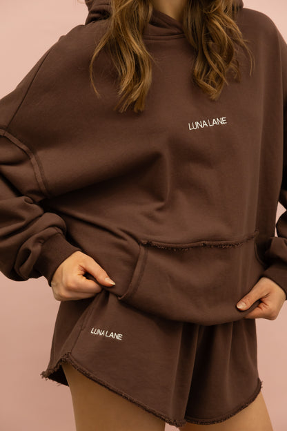 The Minty Hoodie - Chocolate