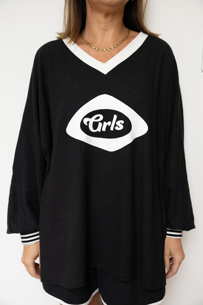 The GRLS Racer Shorts - Black