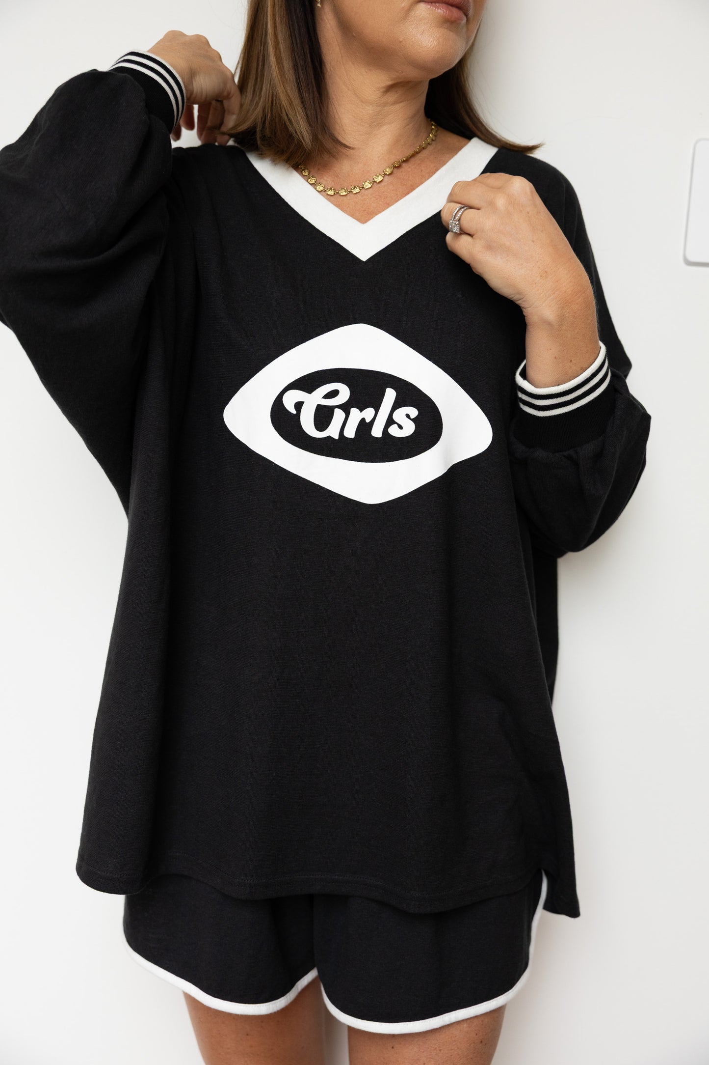 The GRLS Racer Shorts - Black