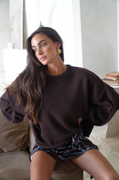 Juni Sweater - Chocolate