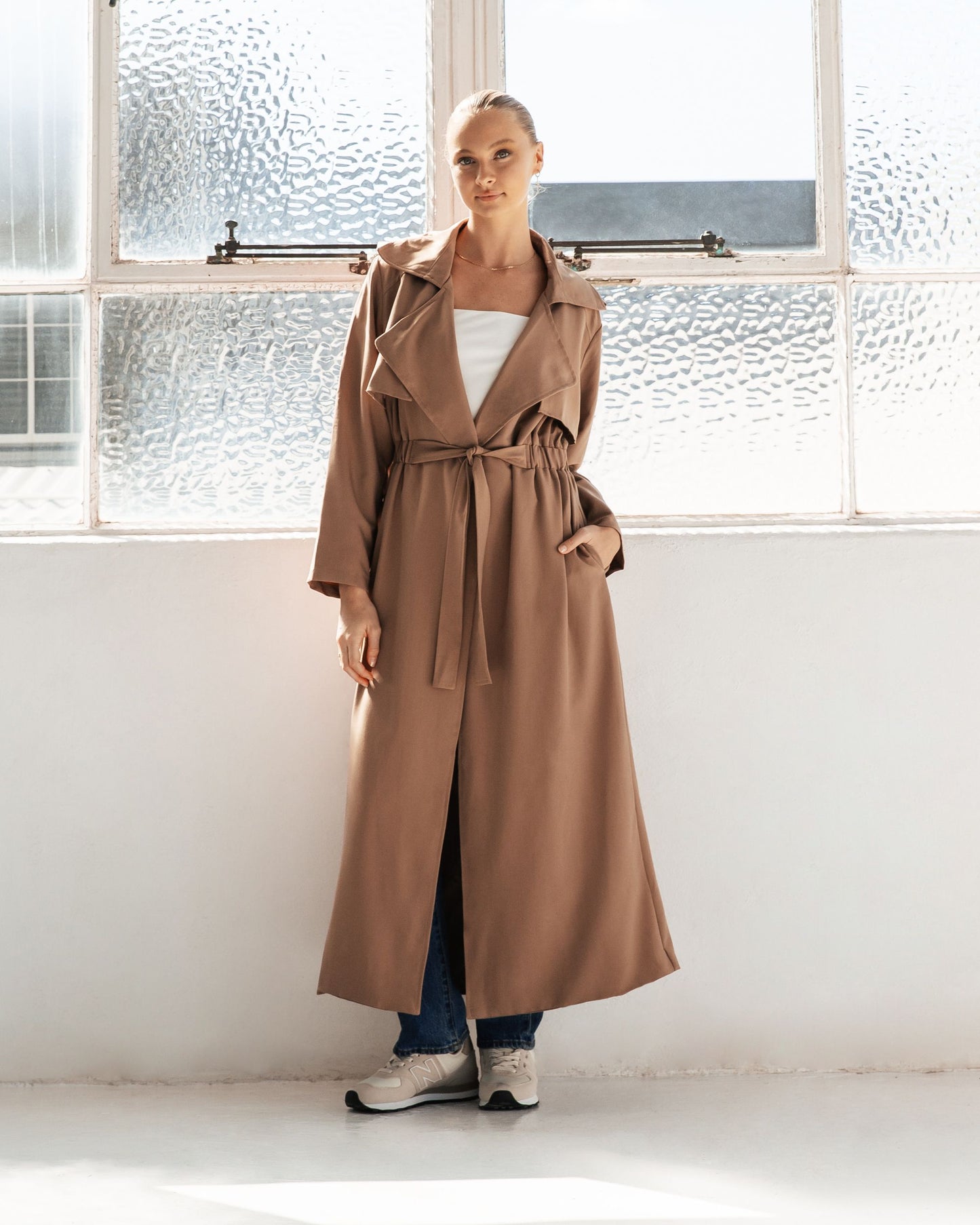 Jordan trench Coat - Taupe