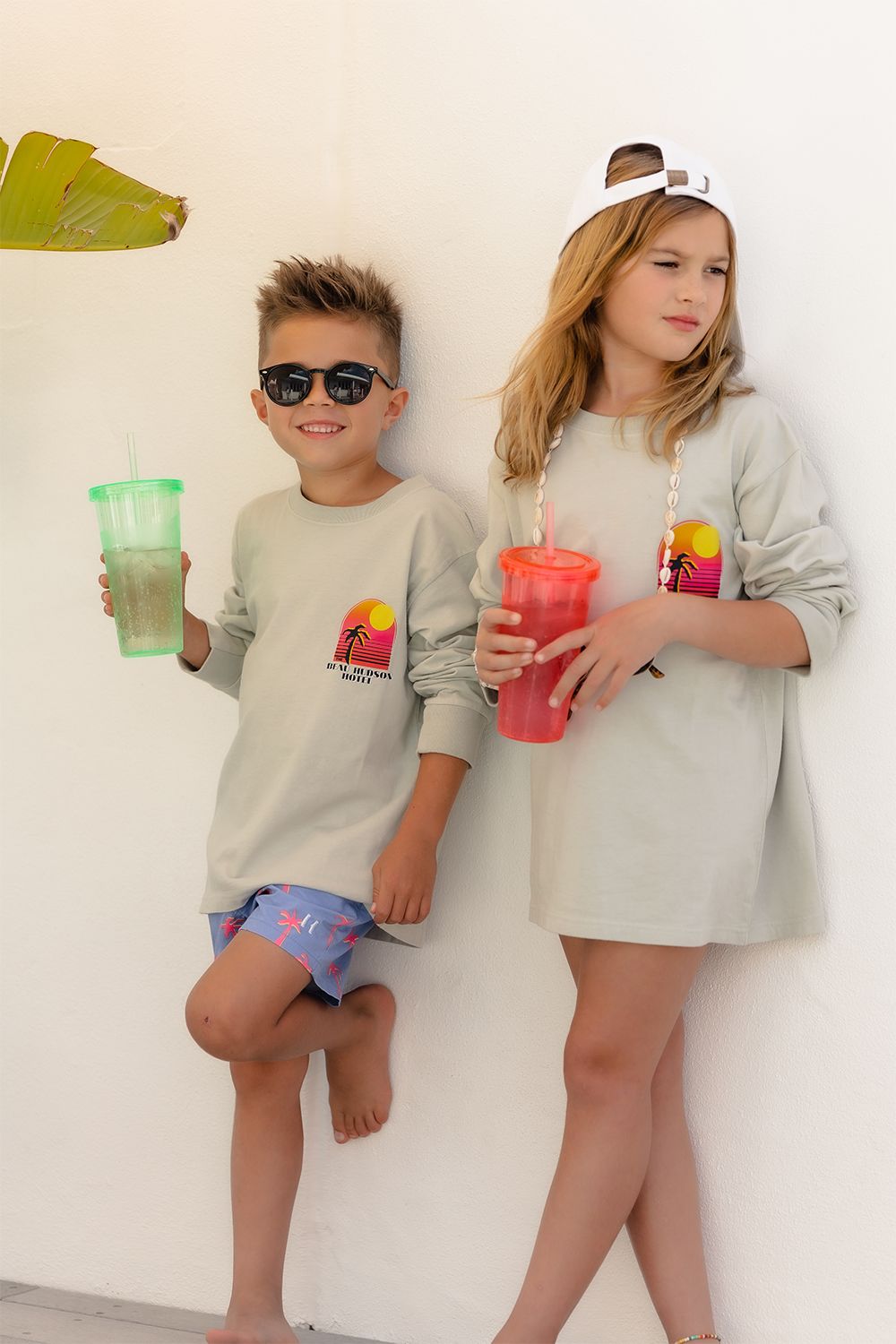 Sunset Hotel Long Sleeve Tee - Kids