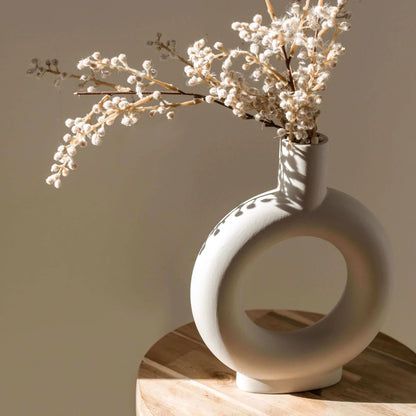 Amara halo vase- chalk ivory