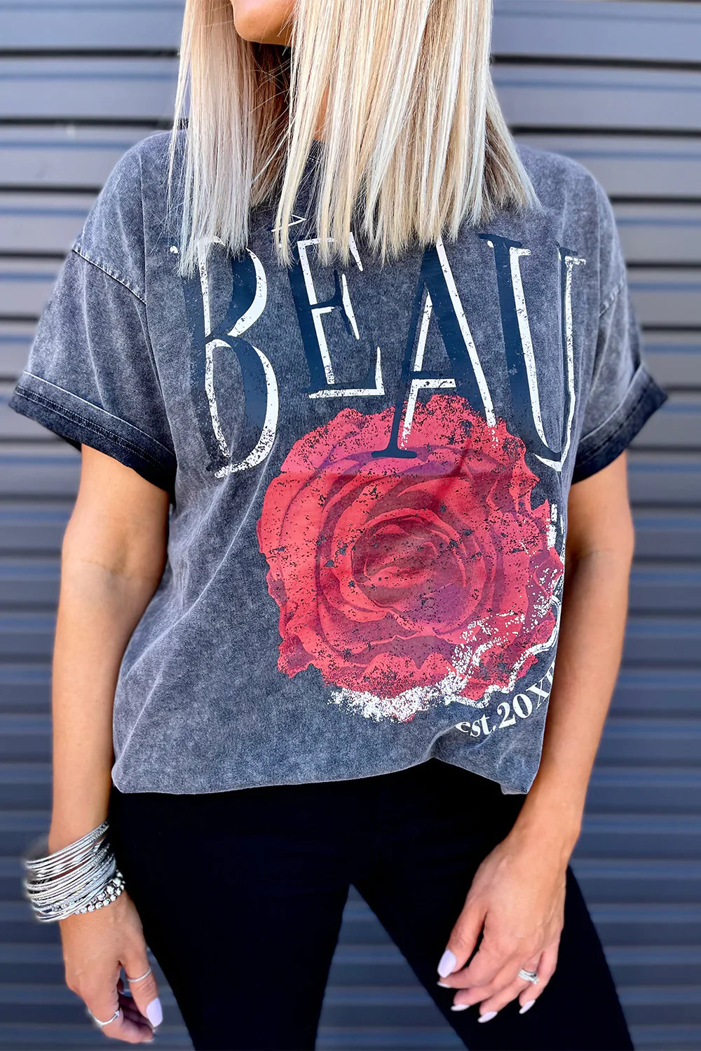 Beau and Roses Tee - Adults