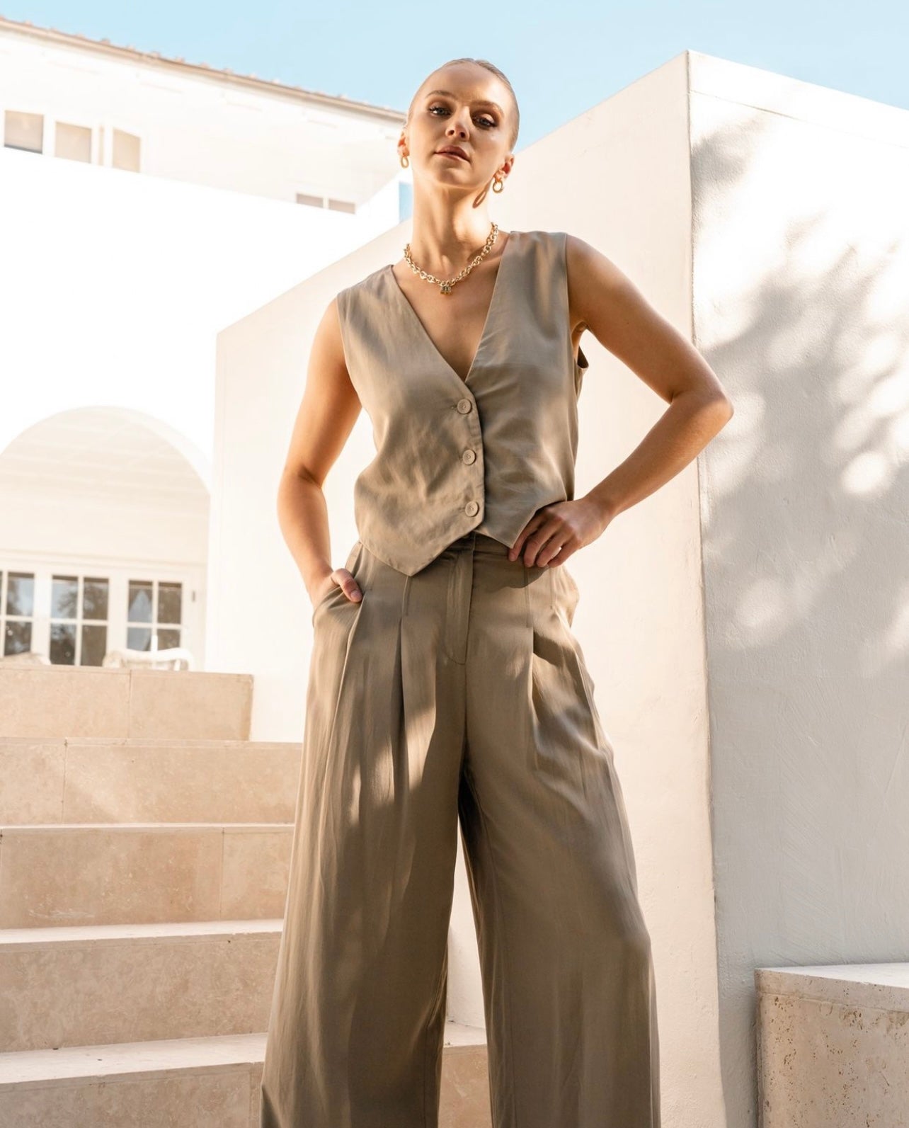 Castaway wide leg pants