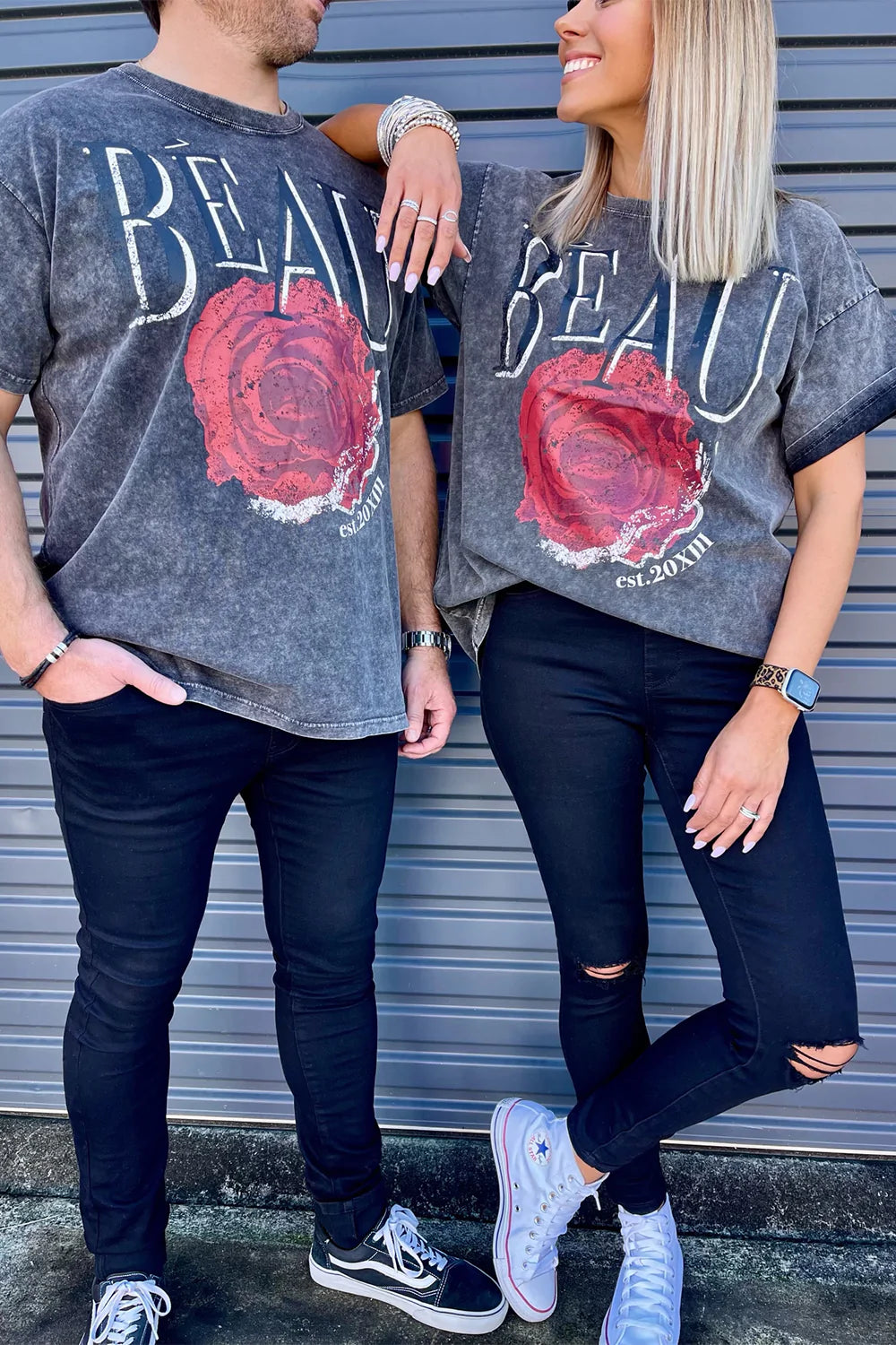 Beau and Roses Tee - Adults